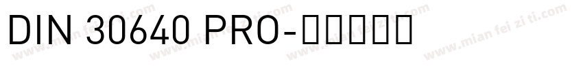 DIN 30640 PRO字体转换